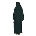 Two piece Jilbab abaya in Nida matt fabric- Bottle Green Two piece Jilbab abaya in Nida matt fabric- Bottle Green